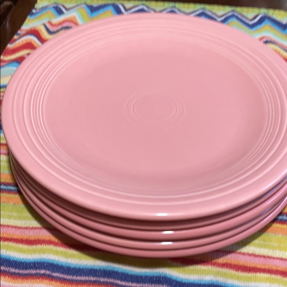 pink dishware